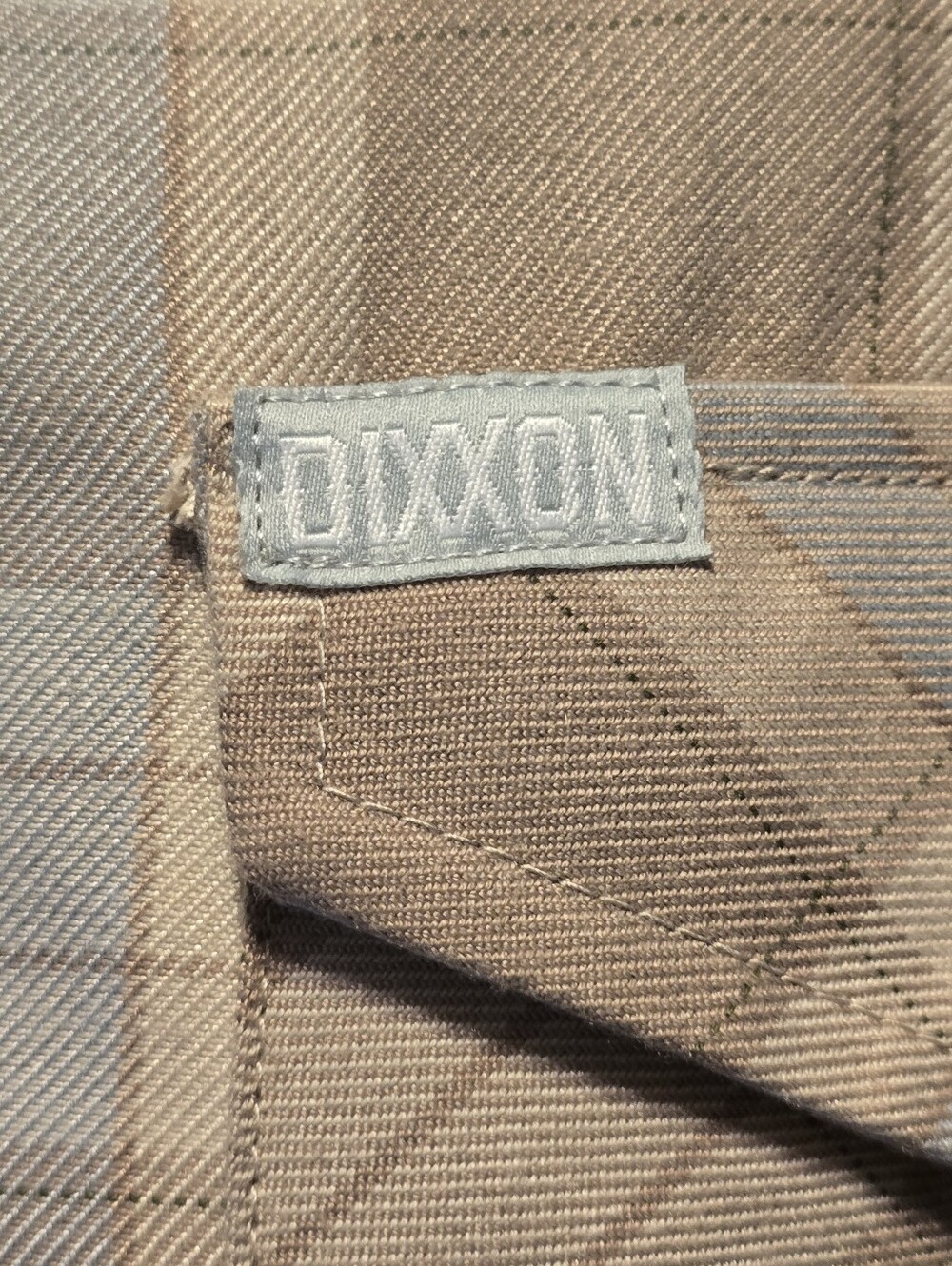 DIXXON Beige and Light Blue Plaid Button-Down Shirt - Picture 4 of 5